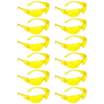 SAFEGEAR Amber Safety Glasses 12-pk. - Yellow Safety Glasses for Men & Women are Anti-Fog & Anti-Scratch - ANSI Z87.1 Compliant, UV Protection, Lightweight
