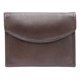 thumbnail image 1 of Cartera Tarjetero Piel Genuina Monedero Broche Imán chocolate, 1 of 8
