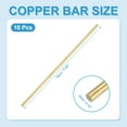 thumbnail image 2 of Uxcell 10 Pcs Round Brass Rods, 4mm Dia. 18cm / 7.09 Inch Length H59 Brass Bar Solid Metal Rods for DIY Crafting Jewelry Plating Repairing Science Class, Brassy, 2 of 6