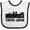 White and Navy, variant on Inktastic Tokyo Japan City Skyline with Grunge Boys or Girls Baby Bib