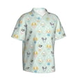 thumbnail image 3 of Xecao Different Breeds of Dogs print Hawaiian shirt - a stylish short-sleeve button-down for men, perfect for casual beach and tropical outings., 3 of 9