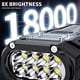 thumbnail image 5 of Potente linterna LED de 8 W, recargable de 1200 mAh, reflector COB, magnético, luz roja, banco de energía, pantalla digital, alcance de 200-500 m, resistente al agua, para exteriores, reparación de, 5 of 7