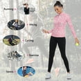 thumbnail image 7 of Women’s Long Sleeve Quarter Zip Collared Golf Polo Shirt Moisture Wicking Shirt for Casual Work, 7 of 7