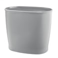 thumbnail image 5 of mDesign Small Plastic 2.25 Gallon Slim Trash Can Garbage Wastebasket Bin, Gray, 5 of 5