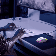 Gaming Mouse Wired, USB Optical Computer Mice with RGB Backlit, Ergonomic Gamer Laptop PC Mouse for Windows 7/8/10/XP Vista Linux - White