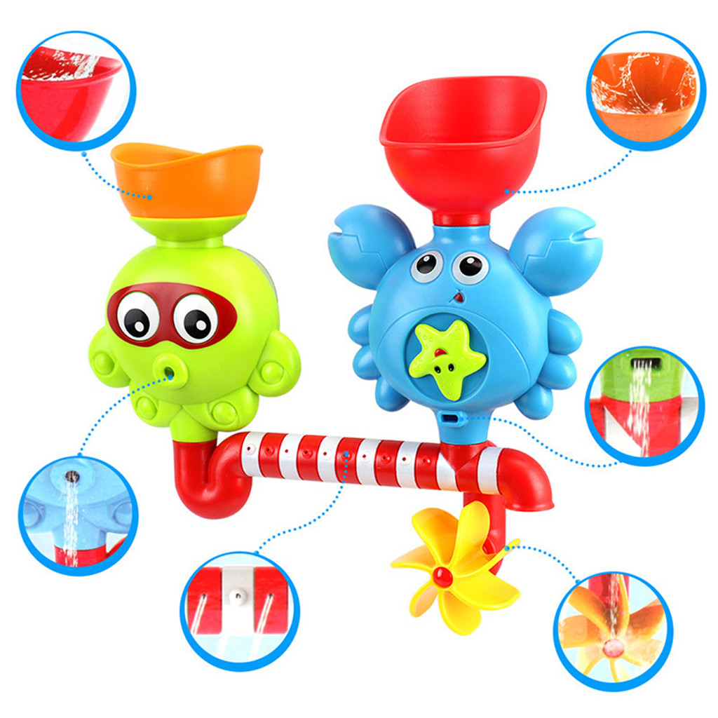 Iuhan Cute Baby Bath Animals Toys Shower Kid's Water Tub Bathroom ...
