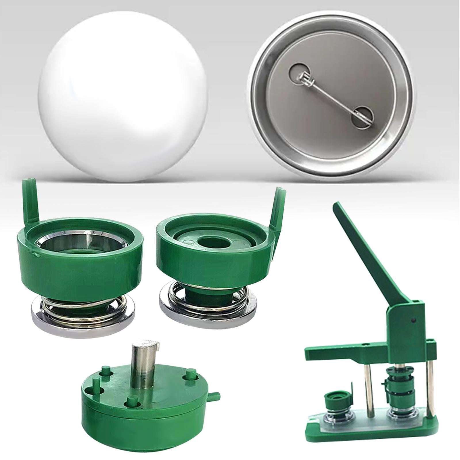 Badge Making Badge Button Mould Top, Bottom  Badge Machine Round Interchangeable Die Mould Badge Button Makers Green 58mm