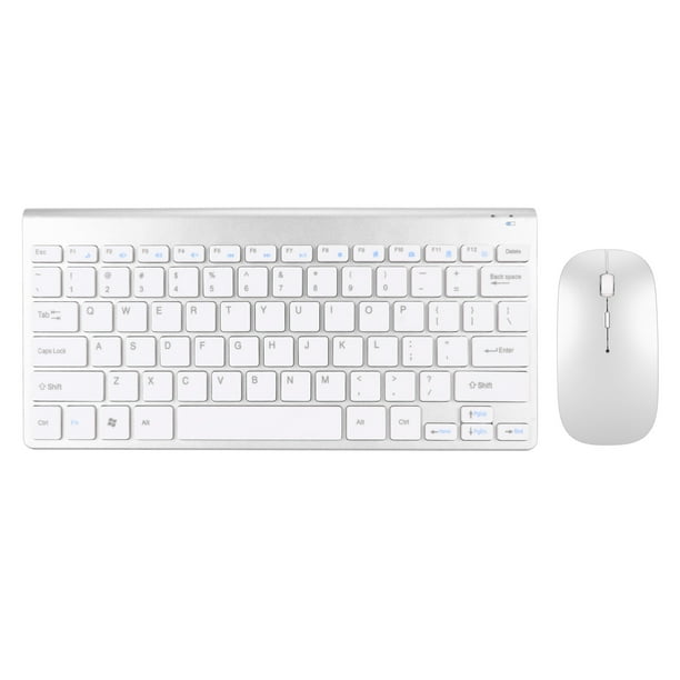 Combo de Teclado y Mouse Inalámbricos Juego de Teclado y Mouse Inalámbricos a Prueba de Agua con Indicador LED para Computadora Portátil Silencioso y Ergonómico Anggrek Otros