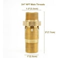 thumbnail image 2 of Stanbroil LP Propane Gas High Capacity 3/4" Air Mixer Valve for Fire Pit and Fireplace - Solid Brass, 300K BTU, 2 of 6