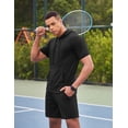 thumbnail image 2 of COOFANDY Men's Hoodie Short Sets 2 Piece Short Sleeve Hooded T Shirts and Shorts Fashion Casual Tracksuit Summer Outfits, 2 of 6