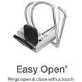thumbnail image 2 of Oxford 3 Ring Binders, 1.5 Inch ONE-Touch Easy Open D Rings, View Binder Covers on 3 Sides, Durable Hinge, Non-Stick,, 2 of 5