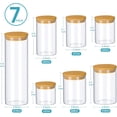 thumbnail image 6 of 7-Pack Glass Food Storage Jars with Airtight Bamboo Lids, Pantry Organization Set, 6 of 7