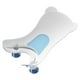 thumbnail image 1 of Asiento de baño para bebé, cómodo, artículos esenciales para el baño infantil, ventosas, soporte de baño y accesorios de ducha para recién nacidos. Blanco, 1 of 9
