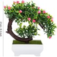 thumbnail image 2 of HSHDLDF Artificial Plant Potted Fake Flower Potted Fake Flower Tree Potted Fake Blossom Flower Potted for Home Living Room Office Desktop Decor (Crescent Moon), 2 of 6
