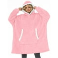 thumbnail image 2 of Fantaslook Wearable Blanket Hoodie for Women and Men, Oversized Sherpa Fleece Blanket Sweatshirt with Sleeves & Pocket, 2 of 8