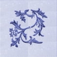 thumbnail image 1 of Ahgly Company Machine Washable Indoor Square Transitional Lavender Blue Area Rugs, 4' Square, 1 of 7