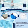 thumbnail image 3 of Large Inflatable Pool Games Volleyball Net Pool Float Set with 9" Anchor Ball, 2 Weight Bags & Yacht Design – Floating Swimming Game Toy for Adults, Perfect for Summer Water Sport Pool Party, 3 of 6