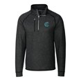 thumbnail image 2 of Men's Cutter & Buck Heather Charcoal Charlotte Knights Big & Tall Mainsail Sweater-Knit Half-Zip Pullover Jacket, 2 of 3