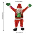 thumbnail image 4 of Papá Noel trepador esponjoso con luz LED Papá Noel colgante suave para interiores y exteriores, 4 of 7
