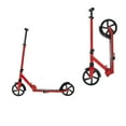 thumbnail image 1 of KFFKFF Trottinette pour Enfants de 8 Ans et Plus, Ados et Adultes, Trottinette pour Tout-Petits à 2 Roues avec Guidon à Hauteur Réglable, Grand Plateau Antidérapant, Rouge + Noir, 1 of 9