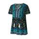thumbnail image 2 of Sunloudy - Camisetas de verano con estampado floral para mujer, bohemias, de manga corta, con cuello en V, con botón frontal Sunloudy moda, 2 of 10