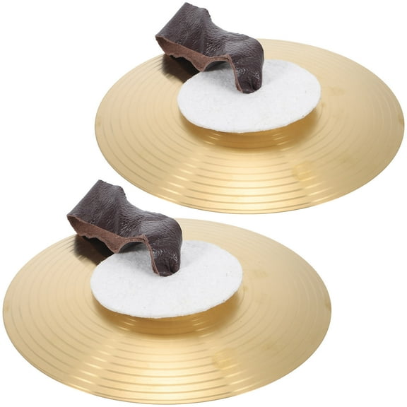 OFFIGAM 1 Pair Alloy Hand Cymbals for Drum Band Performance - Percussion Instrument for Music Practice