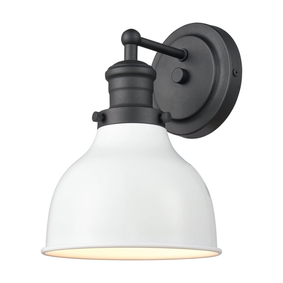 Elk Home 7-Inch Wide Haralson Vanity Light, Traditional, Charcoal