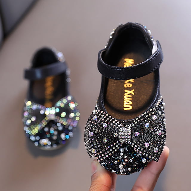 aDJFDGT Sandales à Plateforme pour Filles Mode Printemps et Été Sandales pour Filles Robe Performance Chaussures de Danse Maille Perle Strass Nœud Style Élégant