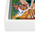 thumbnail image 3 of Society6 83 Oranges Living In The Jungle White Framed Art Canvas Wall Art, 8" x 10", Femme, Portrait, Paintings, Tropical, 3 of 3