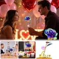 thumbnail image 2 of LED Rose Light Up Flower, Artificial Flower with Glittering Petals, Romantic Valentine's Day Gift for Her, Home Decor, Party Decoration, Battery Operated Gift for Girlfriend, Wife, Anniversary, 2 of 9
