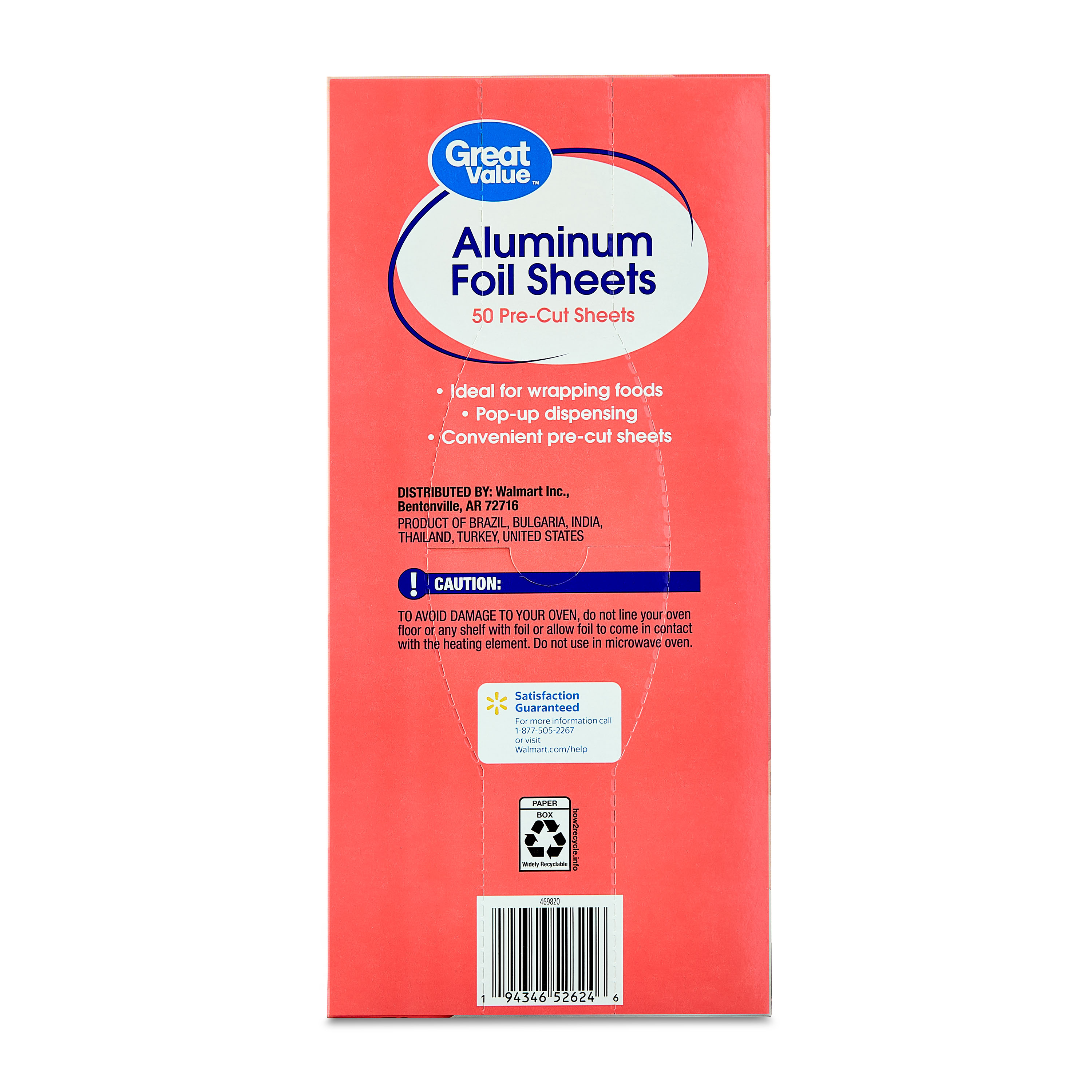Great Value Pre-Cut Aluminum Foil Sheets, 12 x 10.75 Inches photo 5
