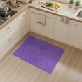 thumbnail image 2 of ODIKA 3'x5' Washable Throw Rug Stain Resistant, Low Profile, Non-Slip Plum Purple Deep Tone Gradient Chain Decorative Fuzzy for Entryway, Kitchen, Mudroom, 2 of 7