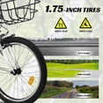 thumbnail image 6 of A20182 20 Inch Bike With Coaster Brake & V‑Brake, 1‑Speed Design, Chain Guard & Rear Rack, Lightweight Steel Frame Available In Pink, White, 6 of 14