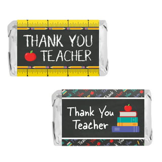 Big Dot of Happiness - Thank You Teachers - Assorted Hanging Teacher Appreciation Favor Tags - Gift Tag Toppers - Set of 12