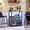 Gray with light, variant on 3-Tier Wine Bar Cabinet with LED Lights, Detachable Wine Rack and Storage Space, Buffet Cabinet with Glass Holder and Mesh Door, for Kitchen, Living Room and Bar.