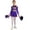 Purple, variant on Aislor Girls Shiny Cheerleading Dance Dress Cheer Leader Birthday Party Dancewear Black 8