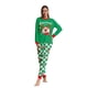 thumbnail image 4 of Vestido familiar con estampado de cervatillo en borde cruzado, traje verde para bebés, hombres y mujeres, vestido familiar para padres e hijos para Navidad, 4 of 5
