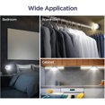 thumbnail image 5 of 6 Pack Tap Lights Battery-Powered Wireless Touch Night Lights Stick Tap Touch Lamp Stick-on Push Light for Closets, Cabinets, Counters or Utility Rooms,Cordless Touch Light,Batteris Not Included, 5 of 5
