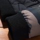 thumbnail image 3 of Gibobby Chamarras de franela de moda para hombre Chamarra acolchada de algodón con cuello de y cremallera de Color sólido informal a la de otoño e invierno para hombre(Negro,XG), 3 of 5