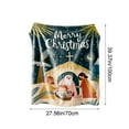 thumbnail image 3 of WEGFTDUOP Christmas Print Blanket Comfortable And Soft Flannel Blanket Merry Christmas Blanket Suitable For Bedroom Sofa Christmas Decoration 75X100cm Blankets And Throws, Bed Blankets, 3 of 7