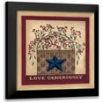 thumbnail image 1 of Shamp, Cindy 20x20 Black Modern Framed Museum Art Print Titled - Love Generously, 1 of 5
