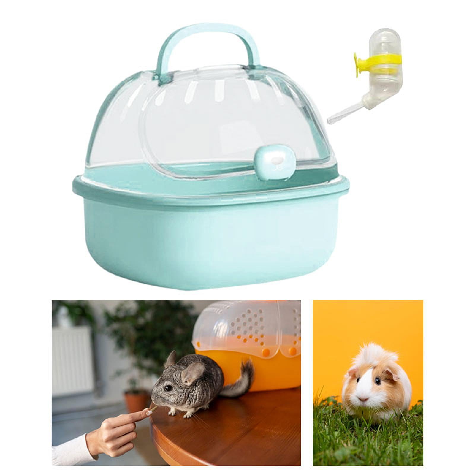 balikha Small Animal Holder Outdoor Animal Box Transparent Large Habitat Hamster Accessories for Mouse Guinea Pigs Pigle Small Animals