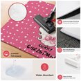 thumbnail image 3 of Merry Christmas Washable Area Rug 5 x 7 ft Santa Claus Portrait Pink Speckled Background Soft Non‑Slip Rugs Stain Repellent Indoor Mats for Living‑Room, Formal Dining Room, Recreation Room, 3 of 9