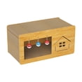 thumbnail image 1 of Cama para gatos Nido para gatos con almohadilla para rascar Tabla de actividades con onduladas antideslizantes Patrón de la casa, 1 of 8