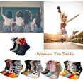 thumbnail image 6 of AMITOFO Toe Socks Women Cute Cat Socks Teen Girls Five Finger Cotton Running Ankle Socks,5 Pairs, 6 of 10