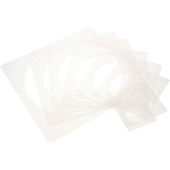 PTOOTP 8Pcs Circle Wall Stencil Painting Templates Round Design for Diy Crafts Women Girls Family 11.8in