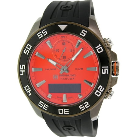 Swiss Military Hanowa Men's SM06-4222.30.079 Black Silicone Swiss Quartz Fashion Watch