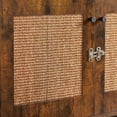 thumbnail image 3 of ENYOPRO Cat Litter Box Enclosure, Wood Hidden Cat Litter Box Furniture with Double Doors, Spacious Storage, Rustic Brown Cat House Washroom Storage Bench, TE2164, 3 of 11