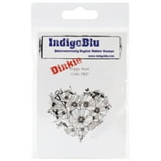 IndigoBlu Cling Mounted Stamp 3 Inch X 3 Inch-Poppy Heart-Dinkie