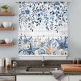 thumbnail image 4 of Blue Coastal Starfish Sheer Curtains 45 Inches Long, Beach Nautical Shell Eucalyptus Wooden Light Filering Curtains, Breathable Simi Curtain Privacy Drapes for Kitchen Bathroom Small Window Treatment, 4 of 9